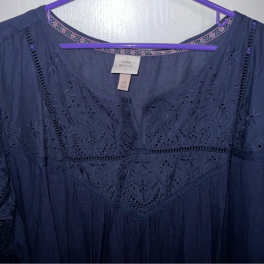 Knox and rose short sleeve plus size blouse 4x
